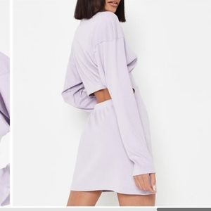 Missguided Ribbed Dress with Back Cutout